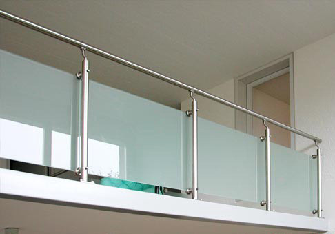 China Opaque White Railing Glass Easy Cleaning Nano Coating High Purity supplier