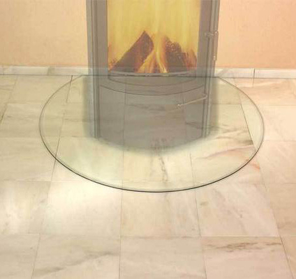 China CE EN12150 Standard Resistance Glass Hearth Plate 6mm Thickness Tempered High Pressure supplier