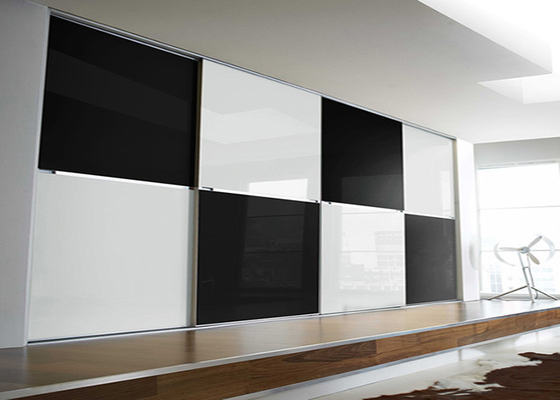 China Black and White Color Safety Tempered  Glass Panel for Back Walls supplier