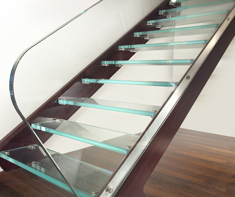 China Ultra Clear Tempered Laminated Glass For Stairs High Strength ISO 12543 supplier