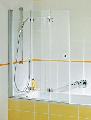 China Easy Cleaning Shower Door Glass Transparent Obscure Pattern supplier