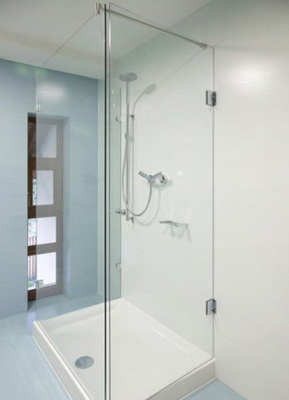 China Custom Size Shower Door Glass 3/8&quot; Nano Coated High Polished Edges supplier