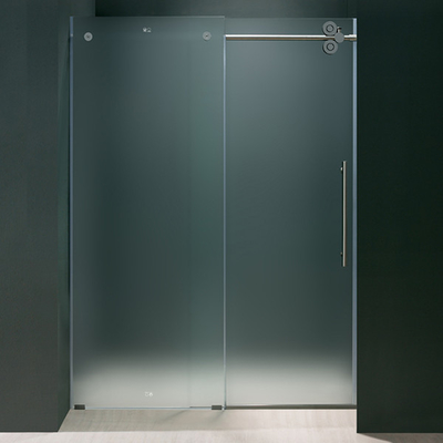 China 8 mm High Strength Shower Door Glass Toughened With High Polished Edge supplier