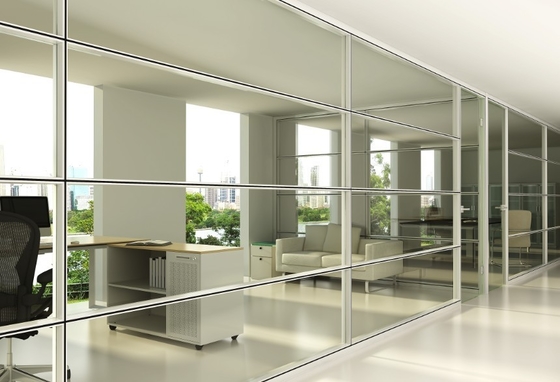 China Transparent Laminated Glass Partition Walls For Office Window supplier