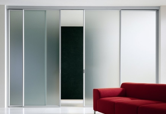 China Frosted Tempered Decorative Glass Partition Walls ASTM Standard supplier