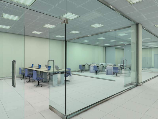 China Soundproof Glass Partition Walls Laminated For Shopping Mall supplier