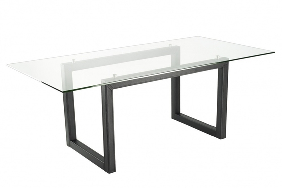 China Transparent Rectangle Table Top Glass For Office Easy Cleaning supplier