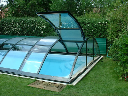 China Custom Bent Glass , Tempered Bent Curved Glass For Pool Fencing supplier