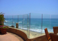 Seaside Outdoor Glass Panel Railings , Toughened Glass Deck Railing 12mm supplier