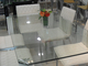Rectangle Glass Top Table Desk , Thick Glass Table Transparent supplier