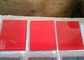 Red Painted Glass Backsplash Toughened Custom Pattern Heat Resistance supplier